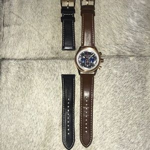 Jack Mason Nautical Chronograph Leather Watch